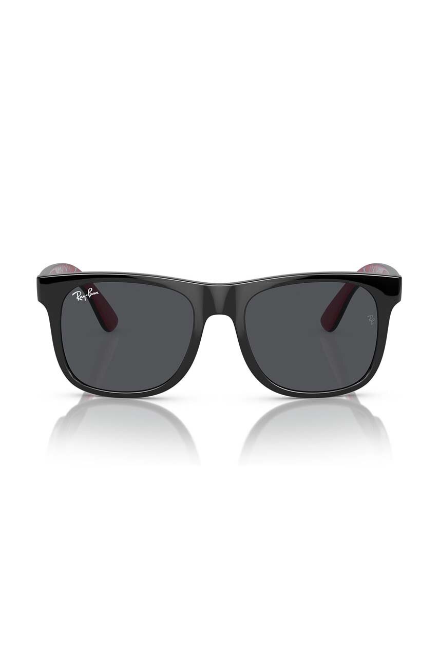 Детские солнцезащитные очки Ray-Ban JUNIOR JUSTIN цвет чёрный 0RJ9069S