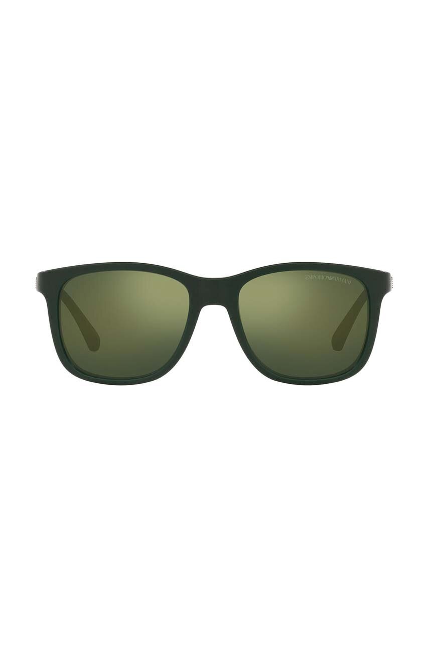 Детские солнцезащитные очки Emporio Armani цвет зелёный 0EK4184