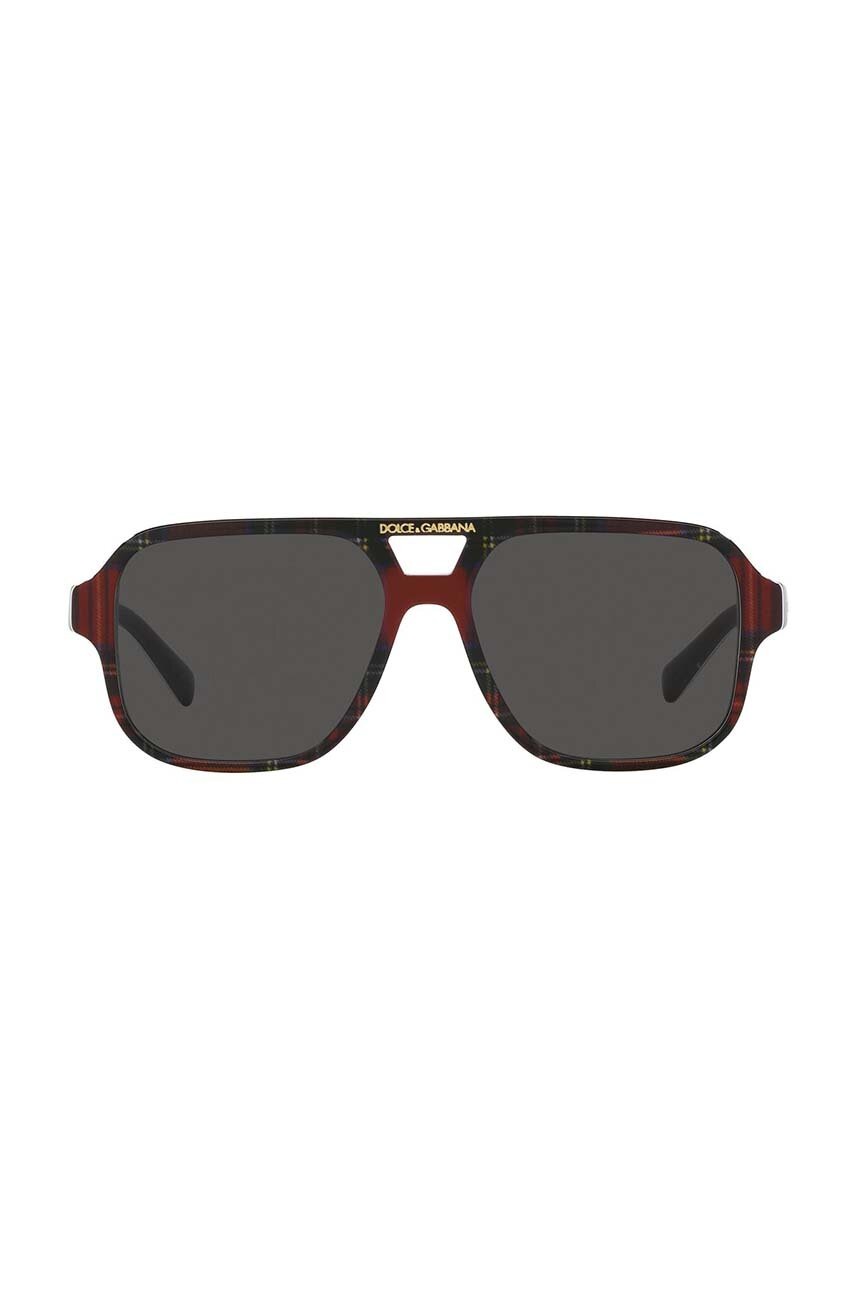 Детские солнцезащитные очки Dolce & Gabbana цвет бордовый 0DX4003