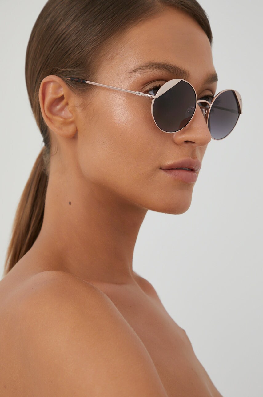 Armani exchange ochelari de soare femei, culoarea argintiu