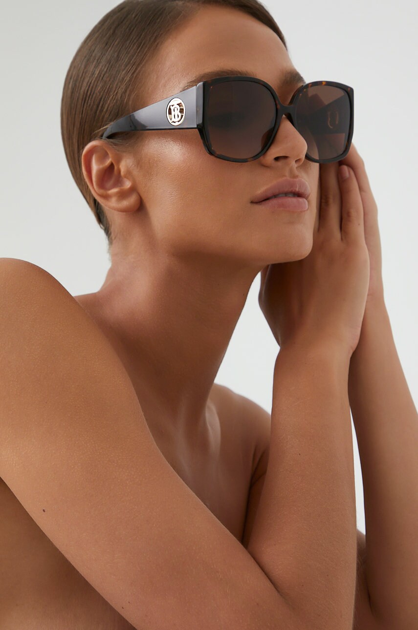 Burberry ochelari de soare femei, culoarea maro