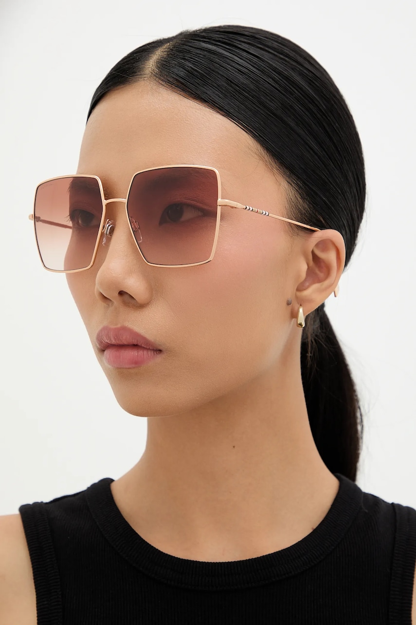 Burberry okulary przeciwsłoneczne DAPHNE damskie kolor różowy 0BE3133