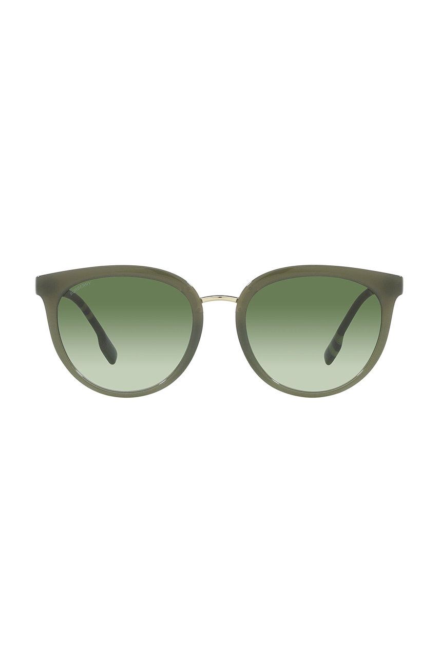 Burberry okulary przeciwsłoneczne damskie kolor zielony