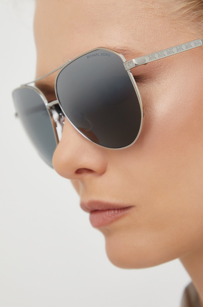 Michael kors ochelari de soare femei, culoarea argintiu