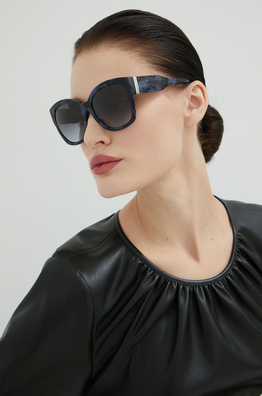 Slnečné okuliare Michael Kors dámske, tmavomodrá farba