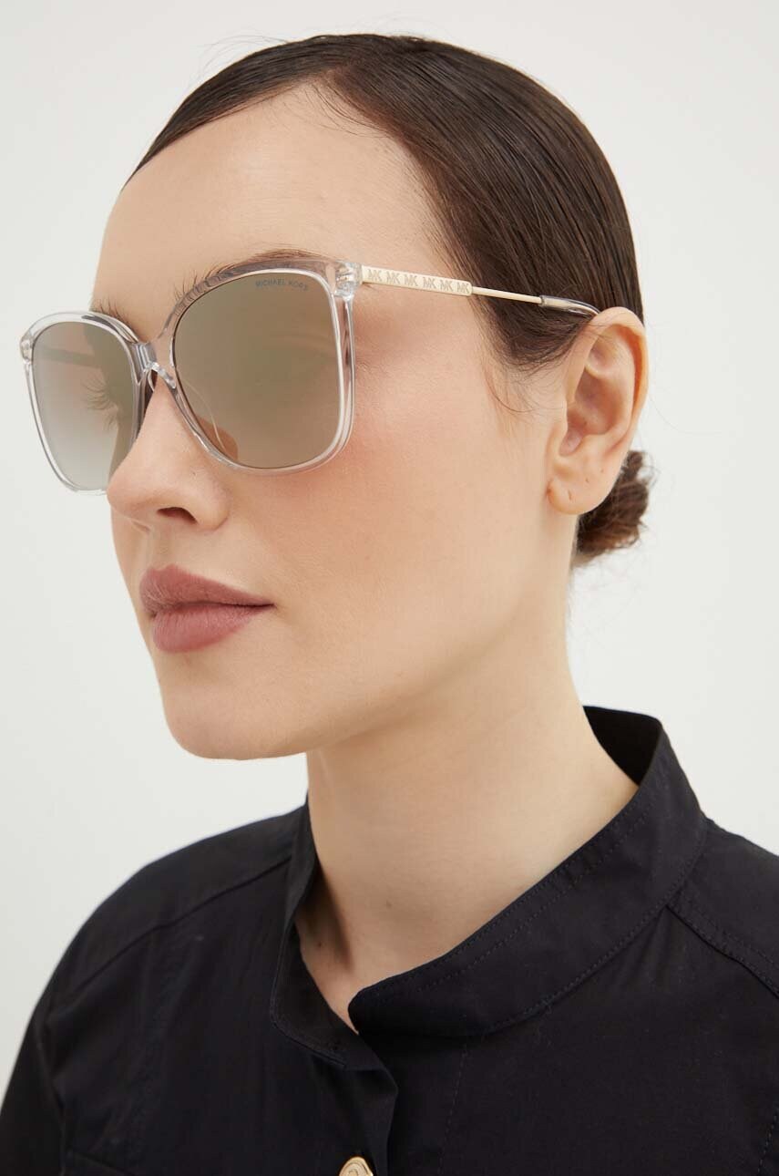 Michael Kors ochelari de soare femei, culoarea alb