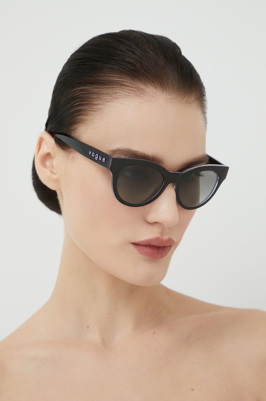 VOGUE ochelari de soare femei, culoarea negru Accesorii