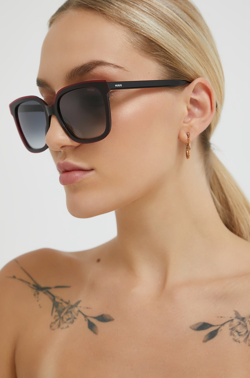Hugo ochelari de soare femei, culoarea negru