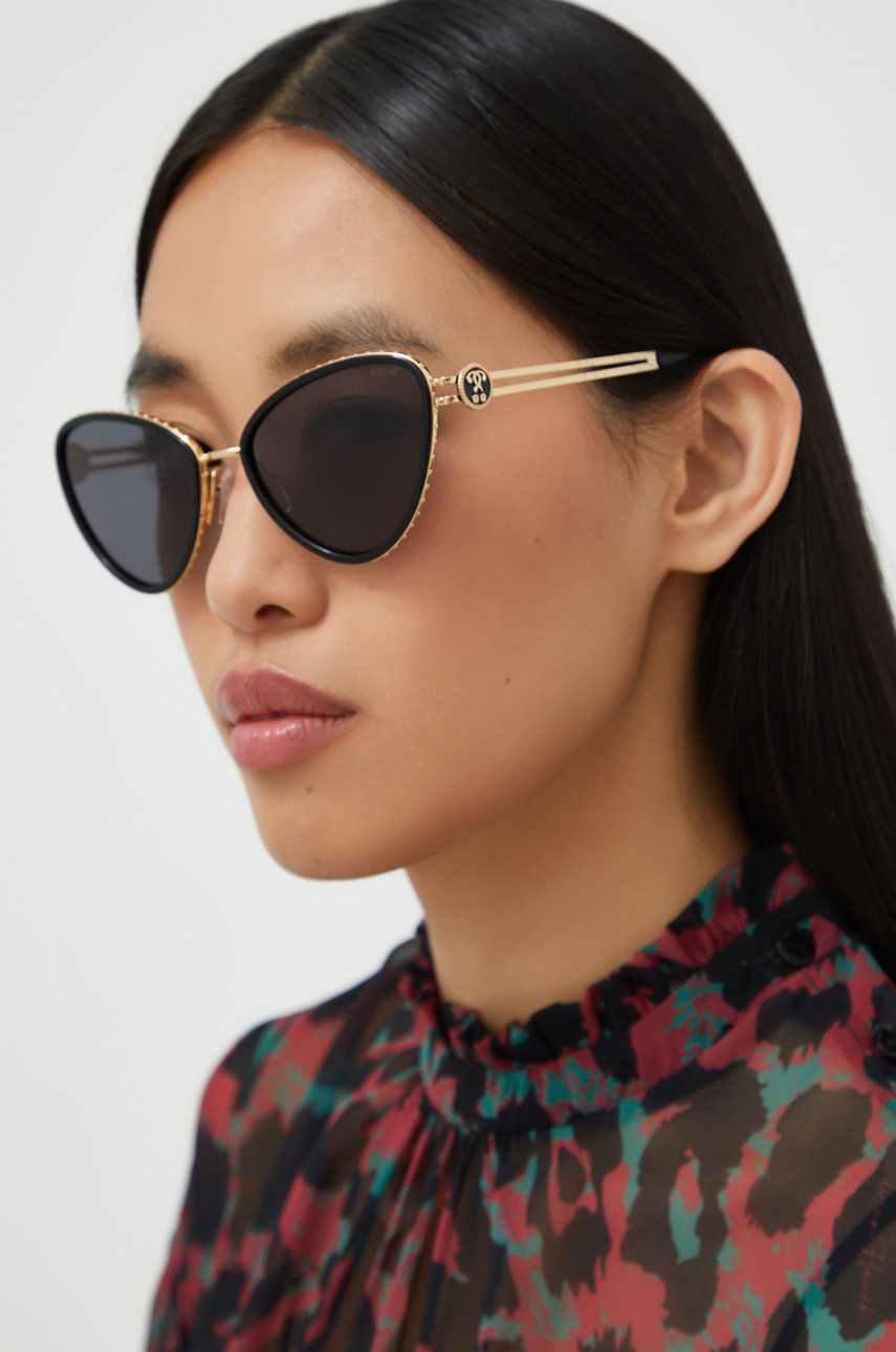 Moschino ochelari de soare femei, culoarea negru Accesorii imagine noua