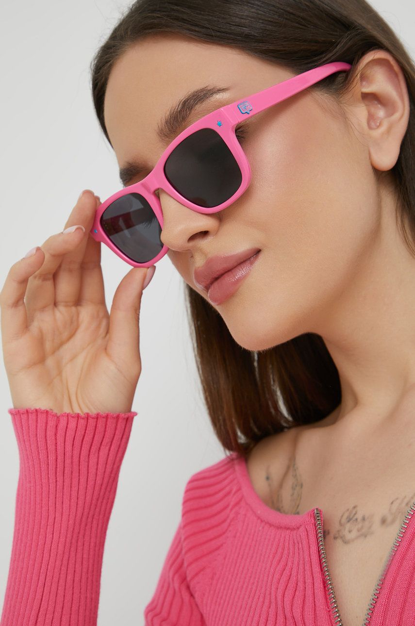 Chiara Ferragni ochelari de soare femei, culoarea roz Accesorii imagine noua 2022