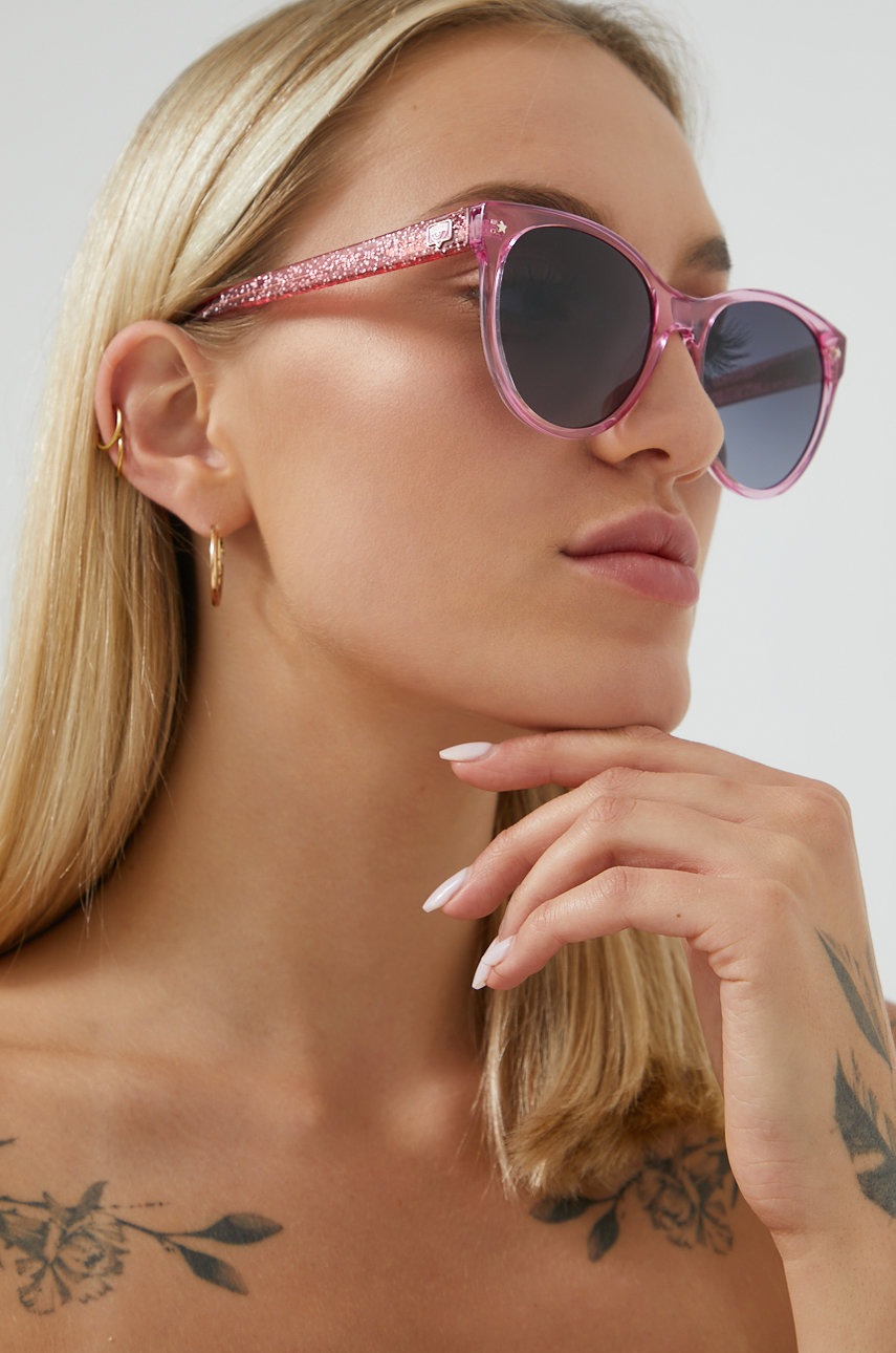 

Слънчеви очила Chiara Ferragni в розово, Розов