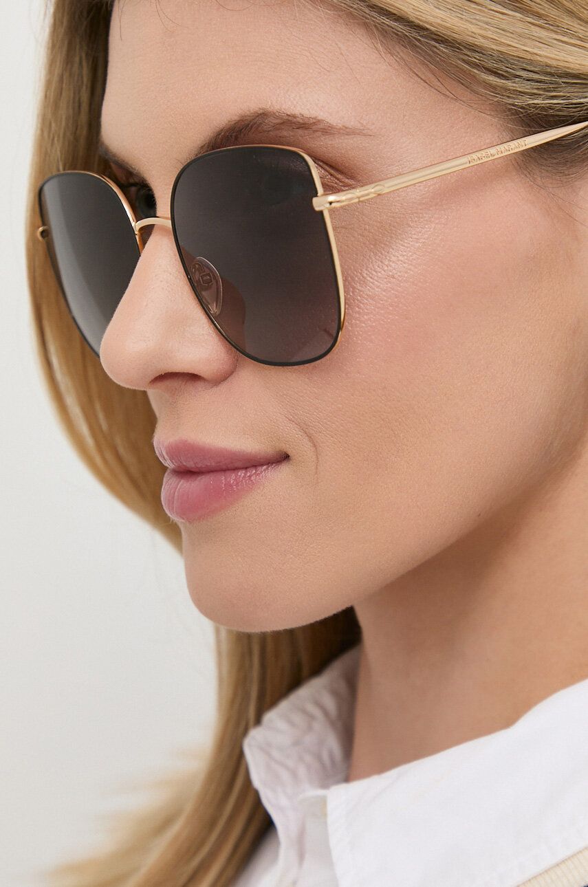 Isabel Marant ochelari de soare femei, culoarea auriu image3