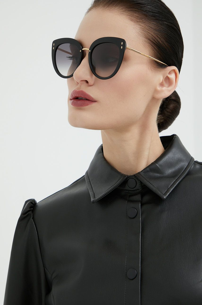 Isabel Marant ochelari de soare femei, culoarea auriu accesorii imagine noua gjx.ro