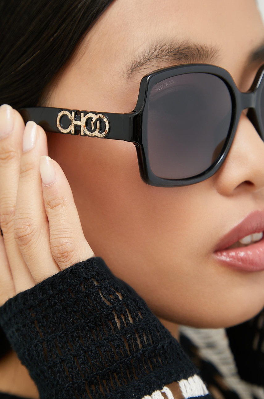 

Сонцезахисні окуляри Jimmy Choo жіночі колір чорний