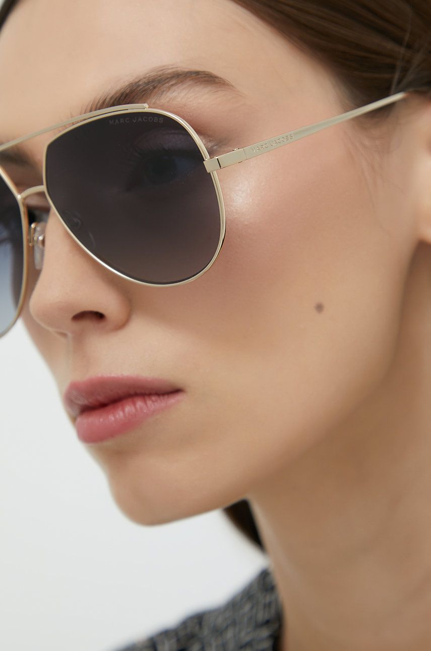 Marc Jacobs ochelari de soare femei, culoarea auriu ACCESORII imagine megaplaza.ro