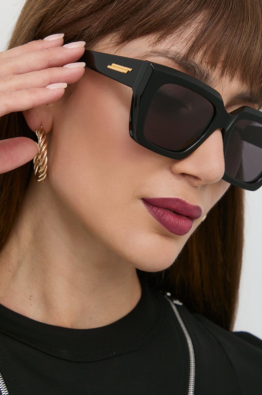 Bottega Veneta ochelari de soare femei, culoarea negru Accesorii imagine noua