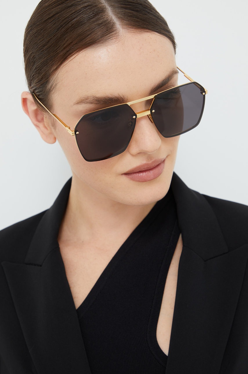 

Слънчеви очила Bottega Veneta в златисто, Злато