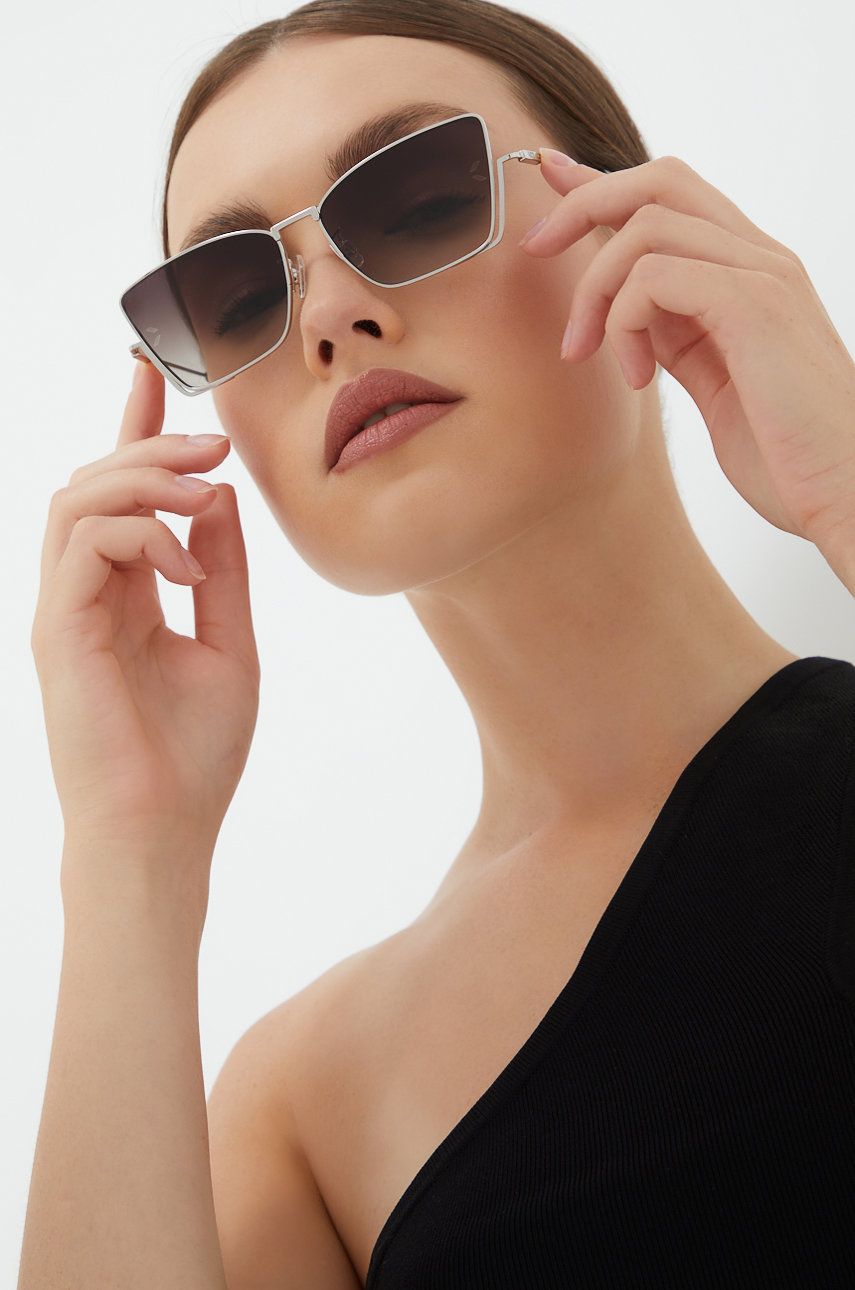 MCQ ochelari de soare femei, culoarea gri accesorii imagine noua gjx.ro