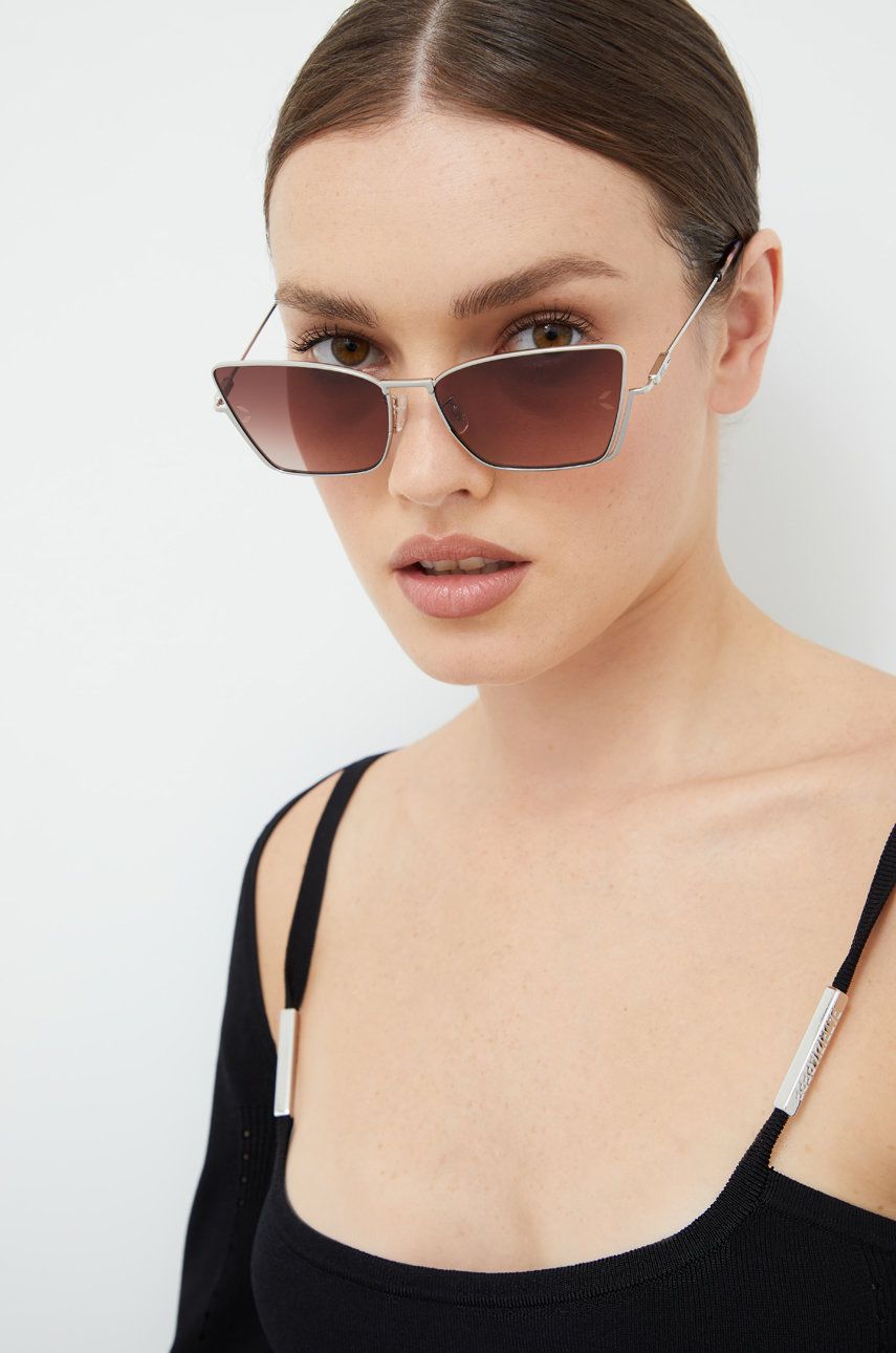 MCQ ochelari de soare femei, culoarea argintiu accesorii imagine noua gjx.ro