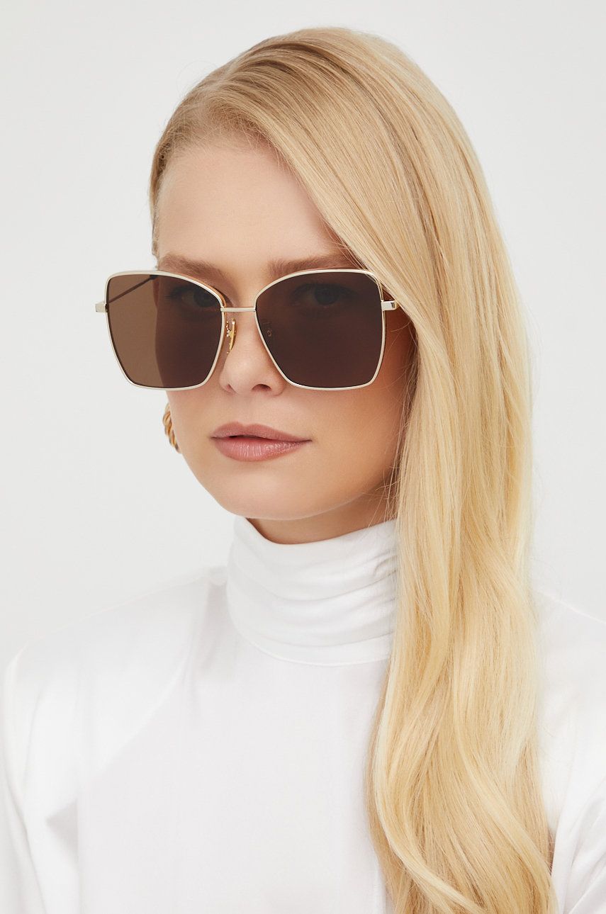 Balenciaga ochelari de soare femei, culoarea auriu Accesorii imagine promotii 2022