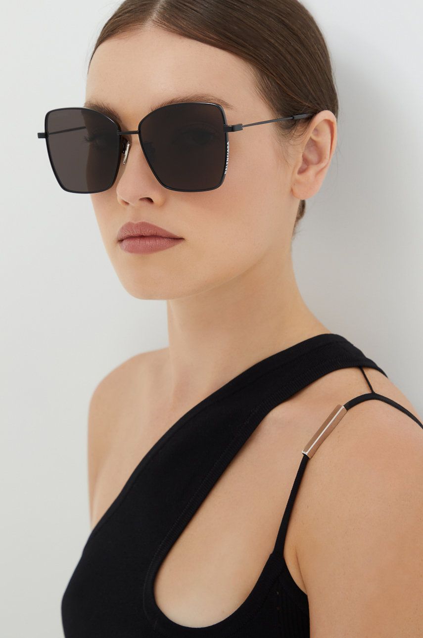  Balenciaga ochelari de soare femei, culoarea negru 