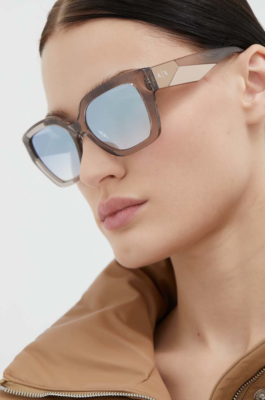 

Сонцезахисні окуляри Armani Exchange жіночі колір золотий