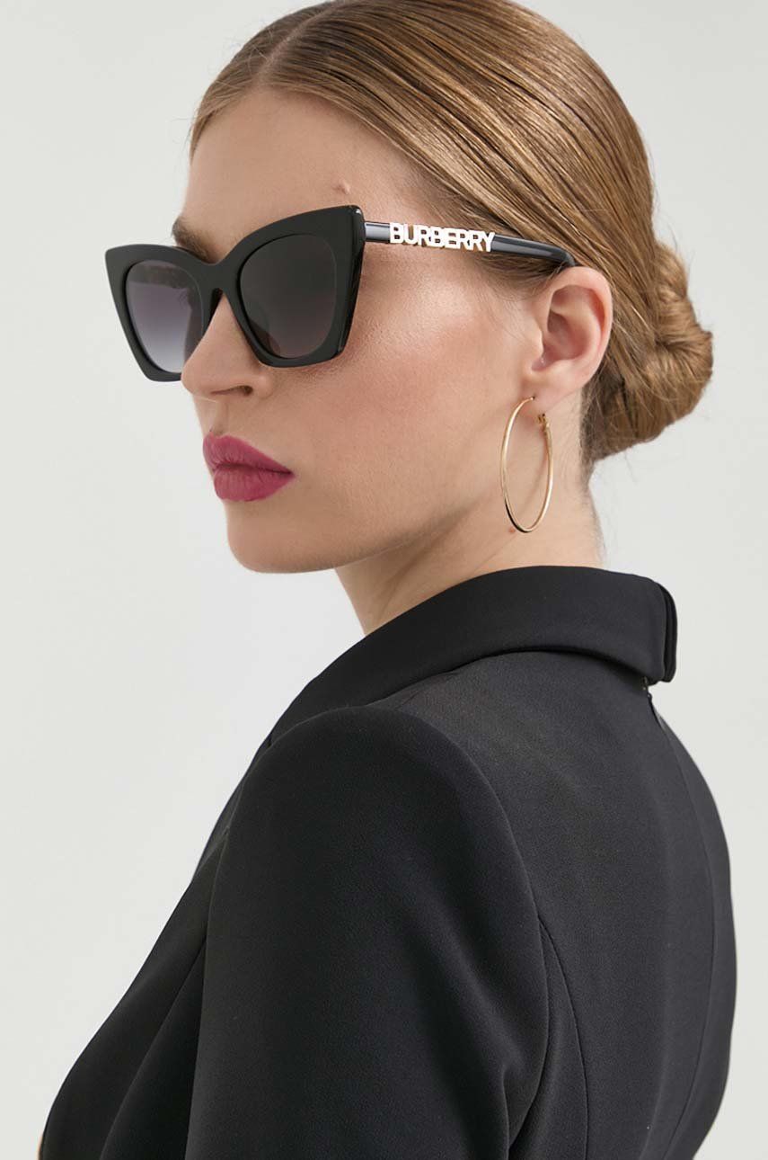 Burberry ochelari de soare femei, culoarea negru Accesorii