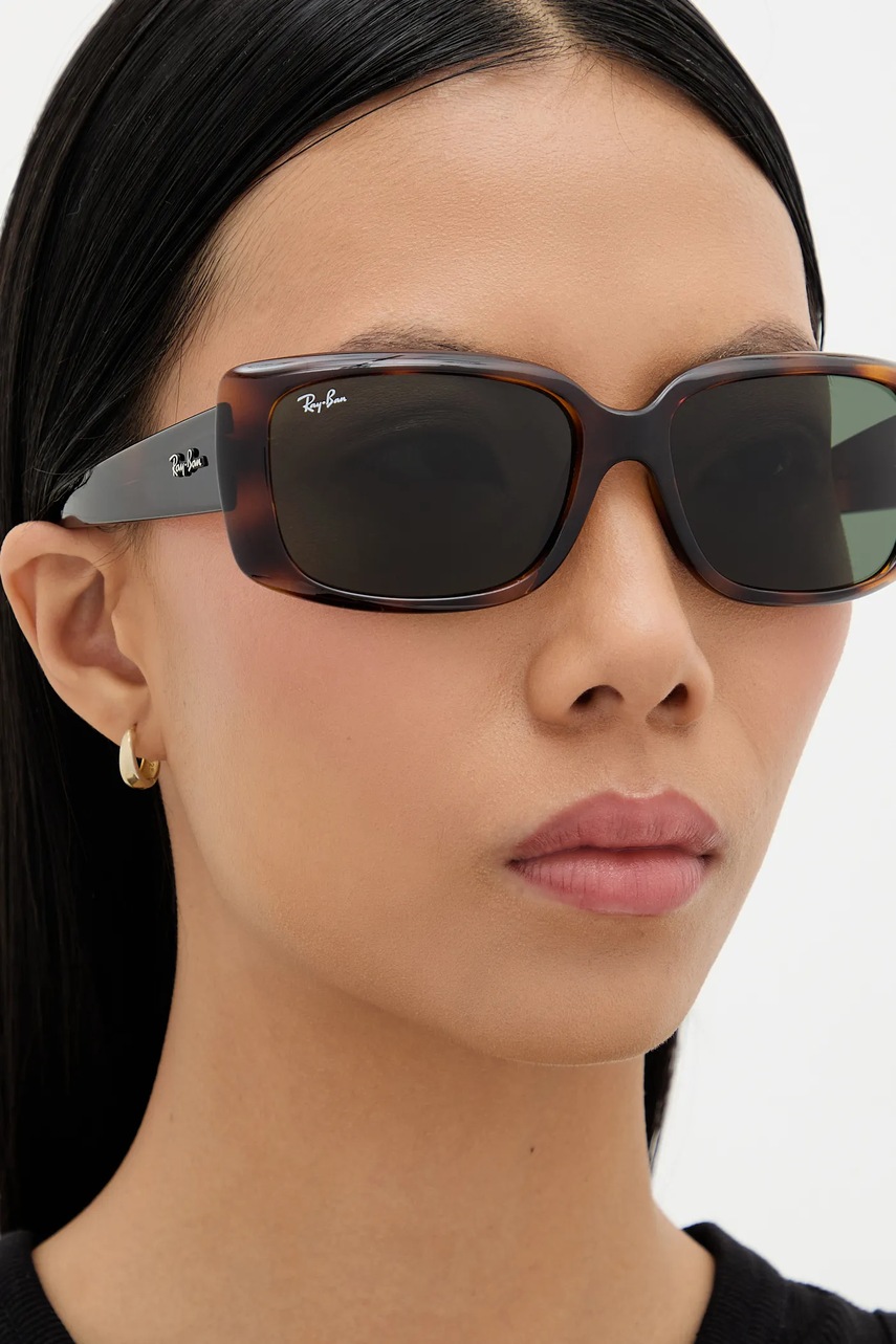 Γυαλιά ηλίου Ray-Ban RB4389 χρώμα: καφέ φωτογραφία