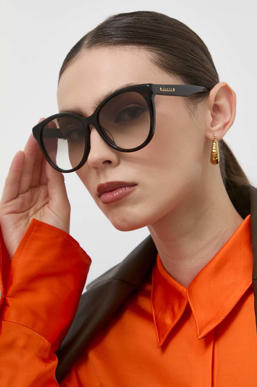 Gucci okulary przeciwsłoneczne GG1171SK damskie kolor brązowy