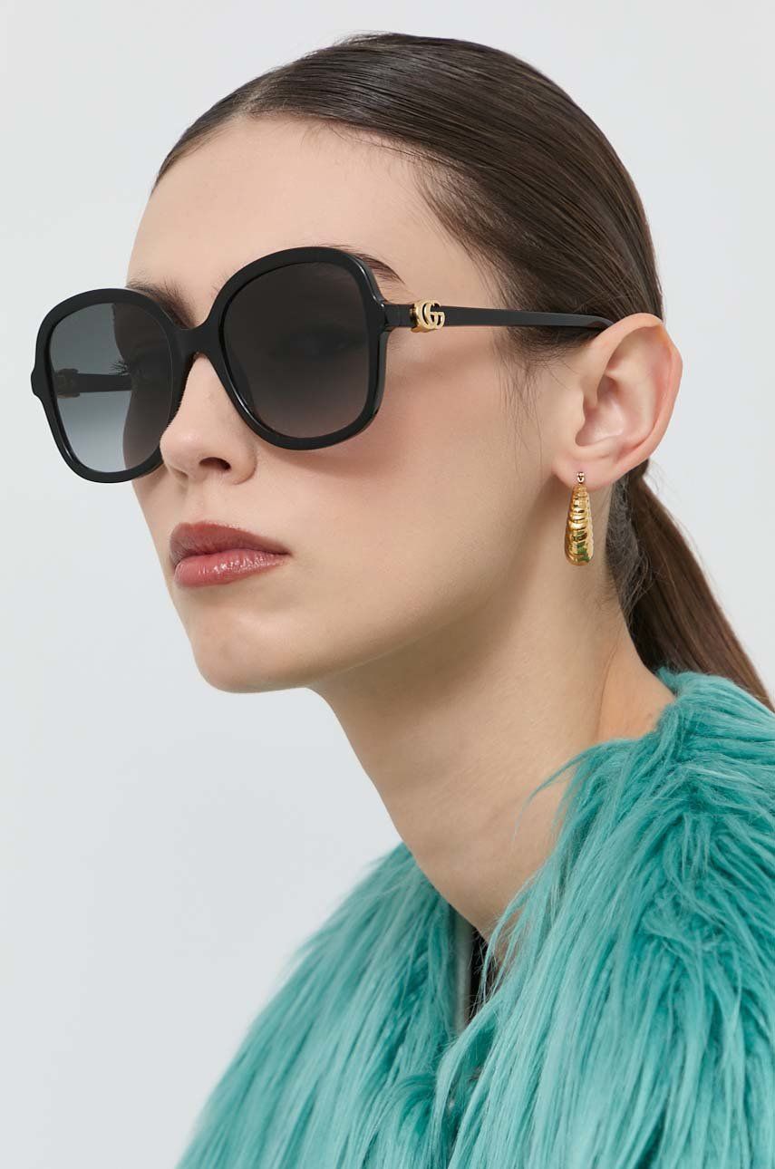 Gucci okulary przeciwsłoneczne GG1178S damskie kolor czarny
