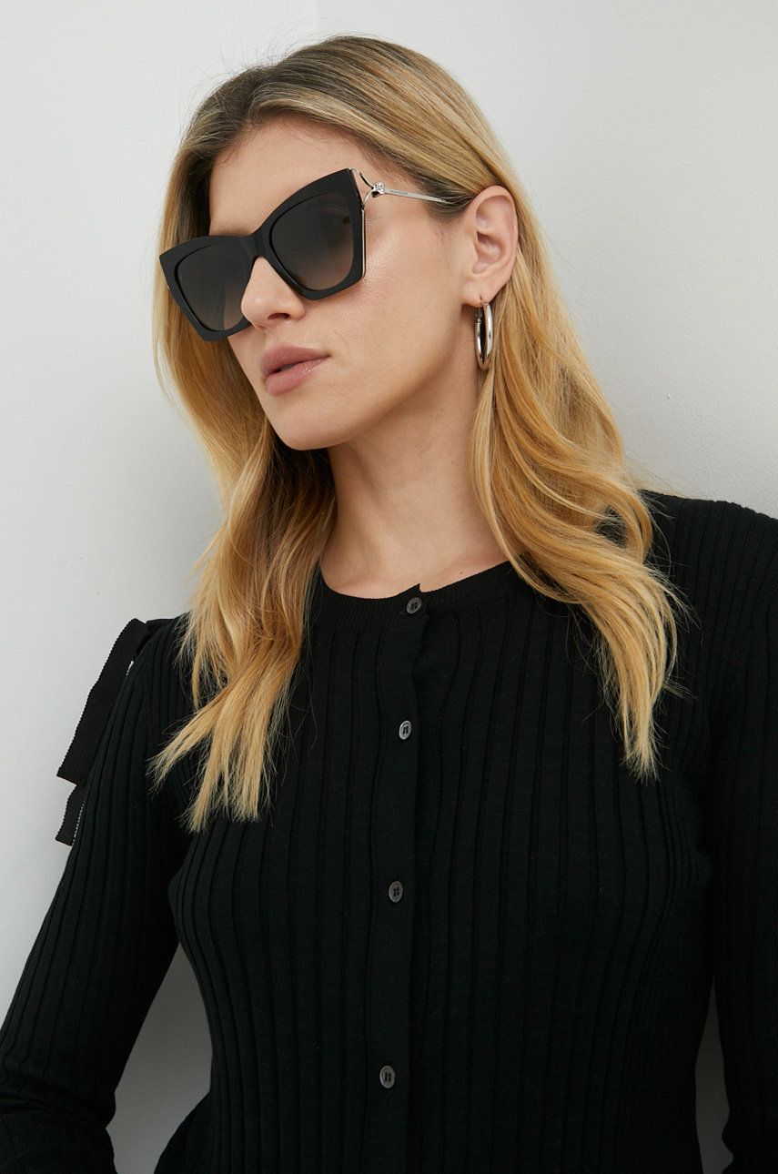 Alexander McQueen ochelari de soare femei, culoarea argintiu Accesorii