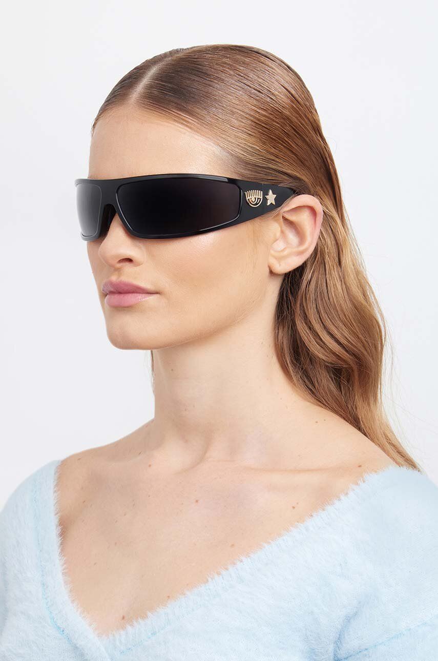 Sluneční brýle Chiara Ferragni 7017/S dámské, černá barva - černá -  Umělá hmota