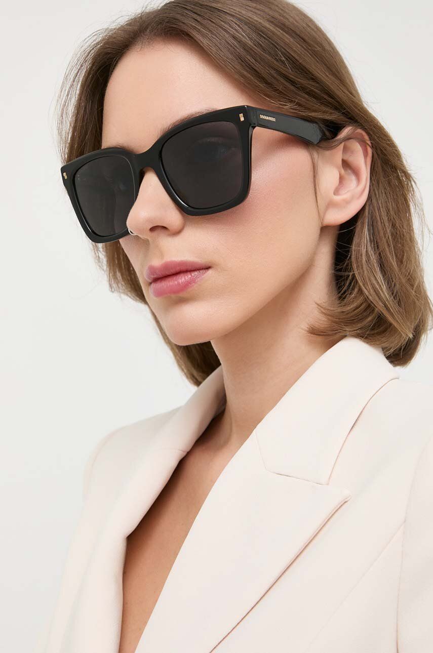DSQUARED2 ochelari de soare femei, culoarea negru 2023 ❤️ Pret Super answear imagine noua 2022