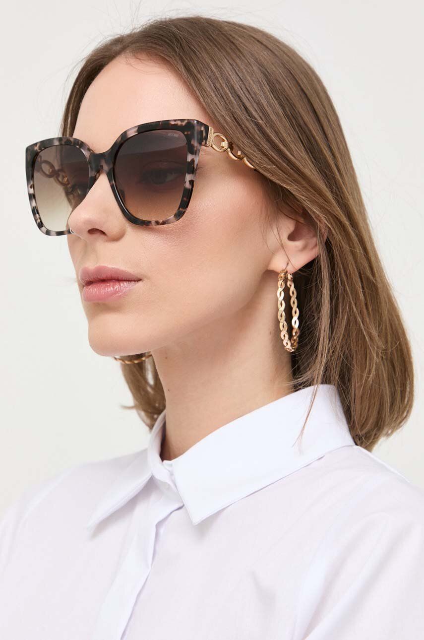 Moschino Ochelari De Soare Femei, Culoarea Maro