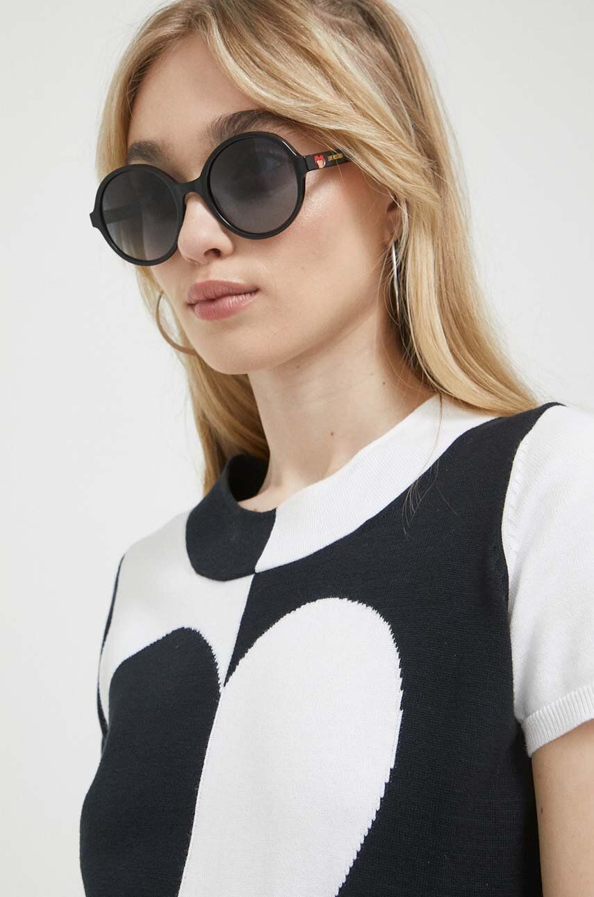 Love Moschino ochelari de soare femei, culoarea negru Pret Mic accesorii imagine noua gjx.ro