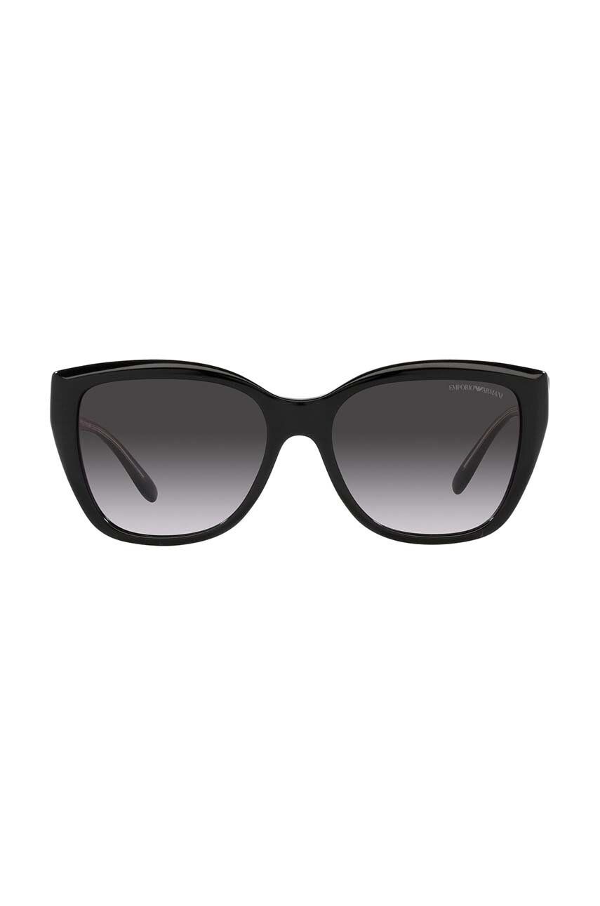 Emporio Armani Ochelari De Soare Femei, Culoarea Negru