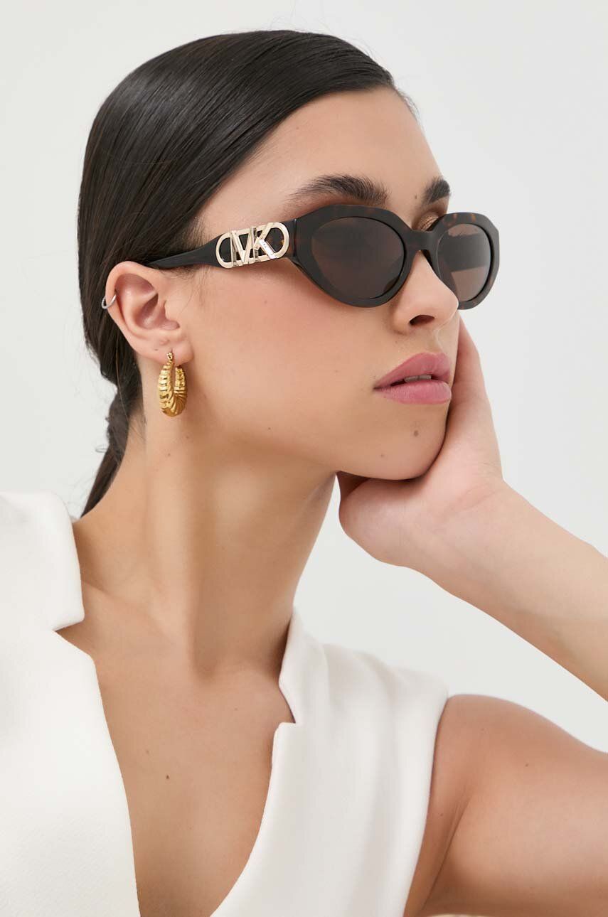 Michael Kors ochelari de soare femei, culoarea maro