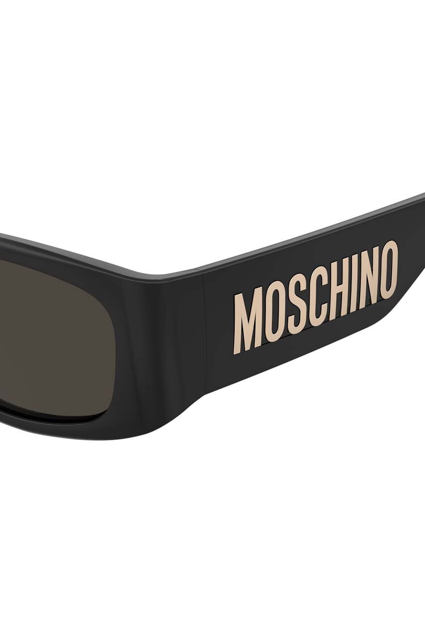 Сонцезахисні окуляри Moschino жіночі колір чорний 