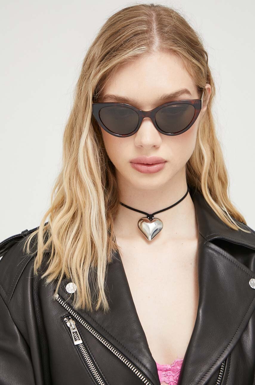 

Сонцезахисні окуляри Love Moschino жіночі колір коричневий