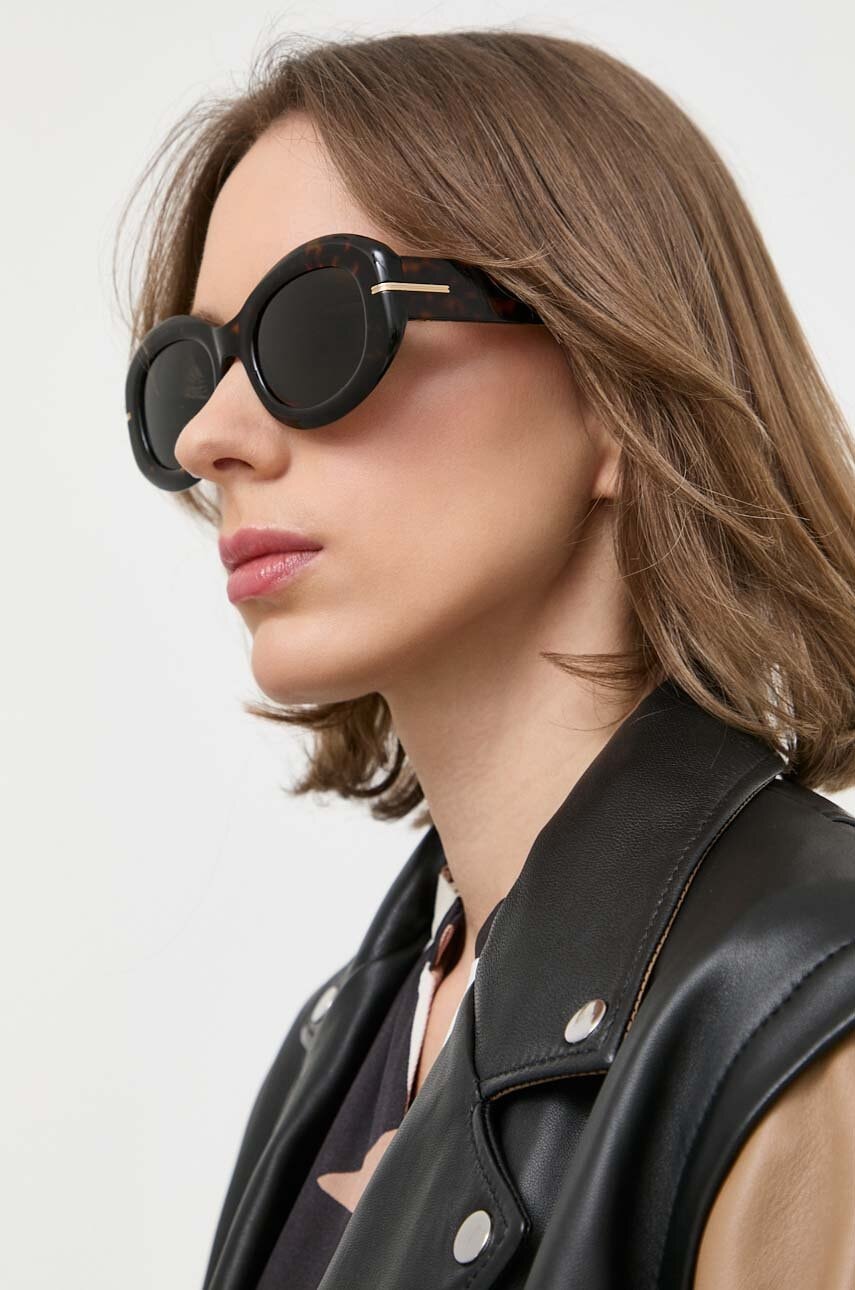 BOSS ochelari de soare femei, culoarea maro BOSS ochelari de soare femei, culoarea maro