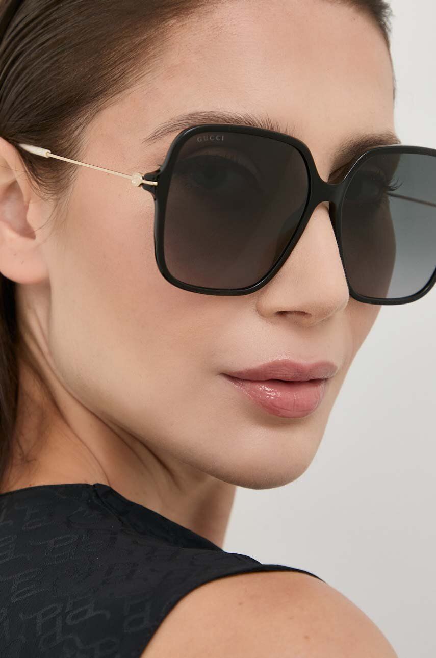 Gucci ochelari de soare femei, culoarea negru Accesorii