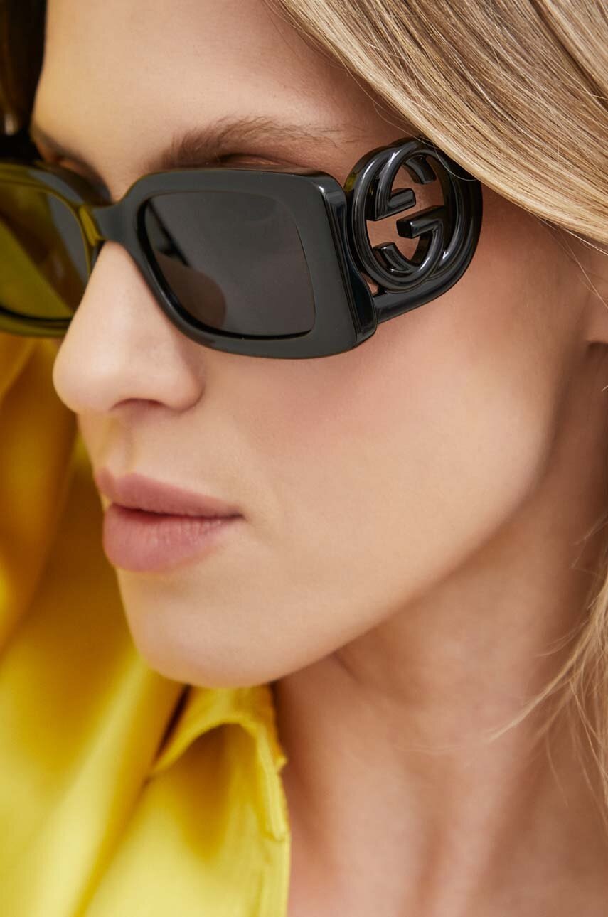 Γυαλιά ηλίου Gucci χρώμα: μαύρο φωτογραφία