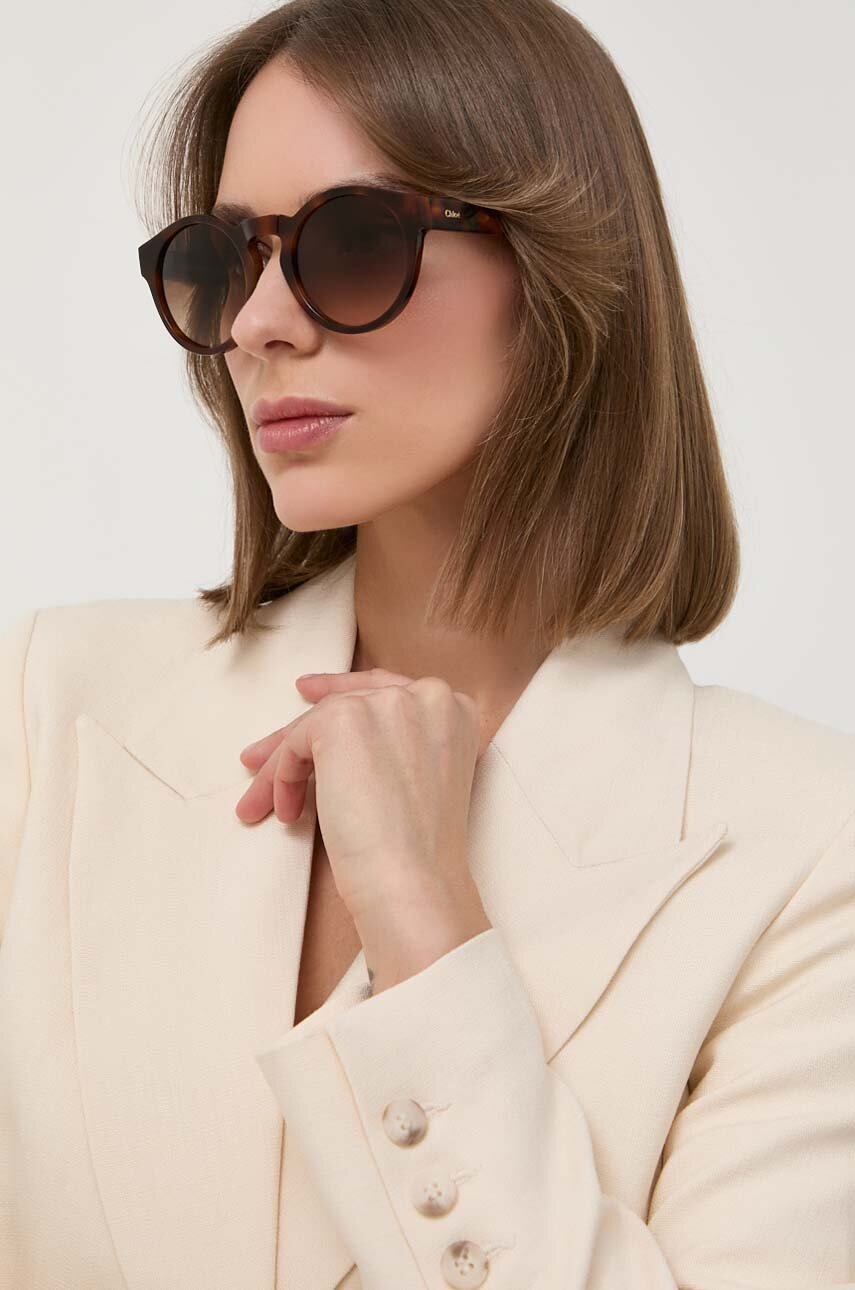 

Солнцезащитные очки Chloé женские цвет коричневый