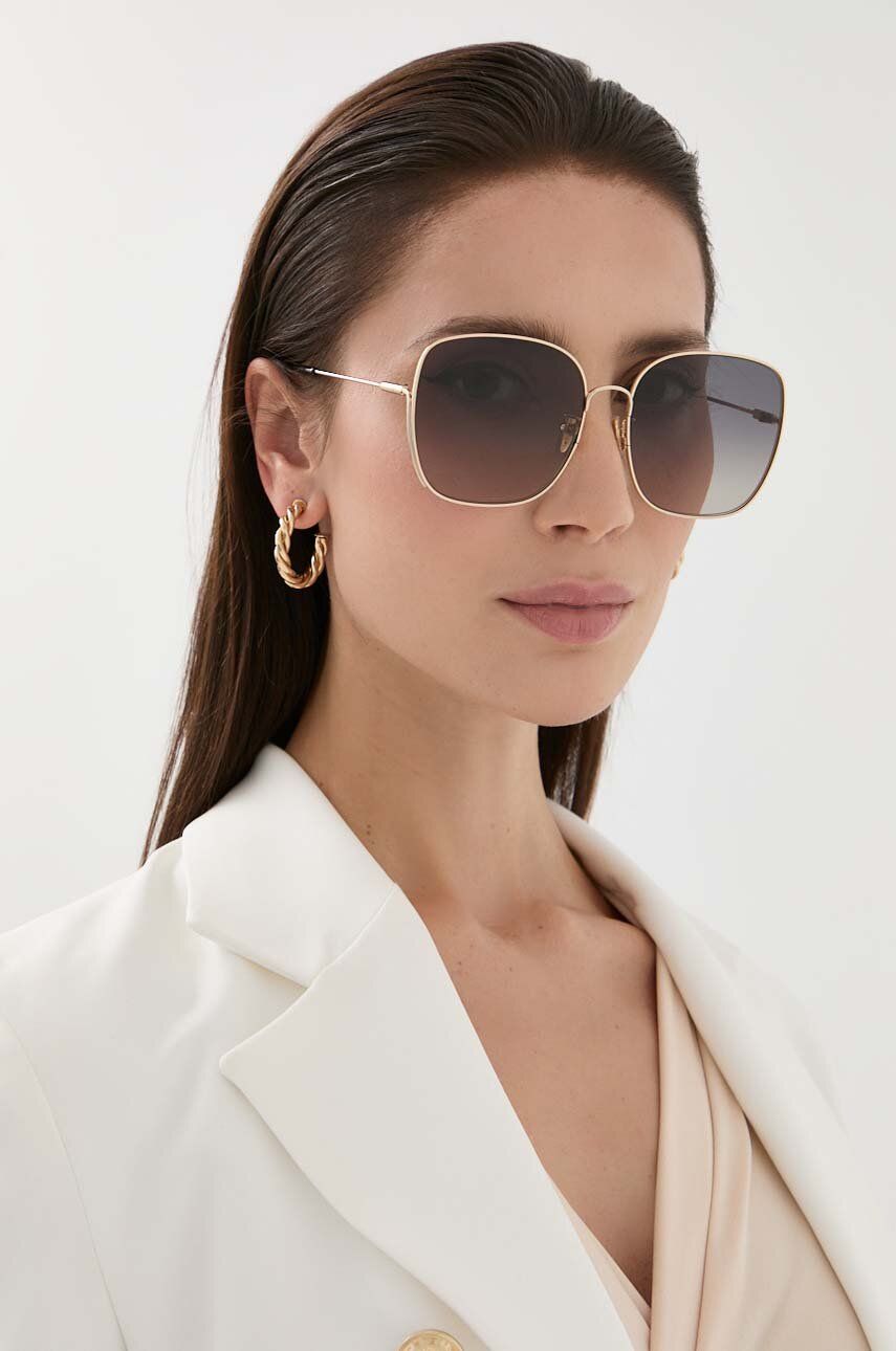 Chloé ochelari de soare CH0170SA femei, culoarea auriu
