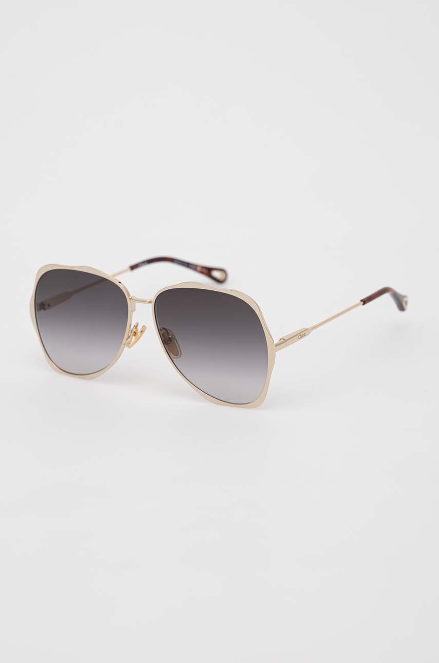 Γυαλιά ηλίου Chloé CH0183S χρώμα: χρυσαφί