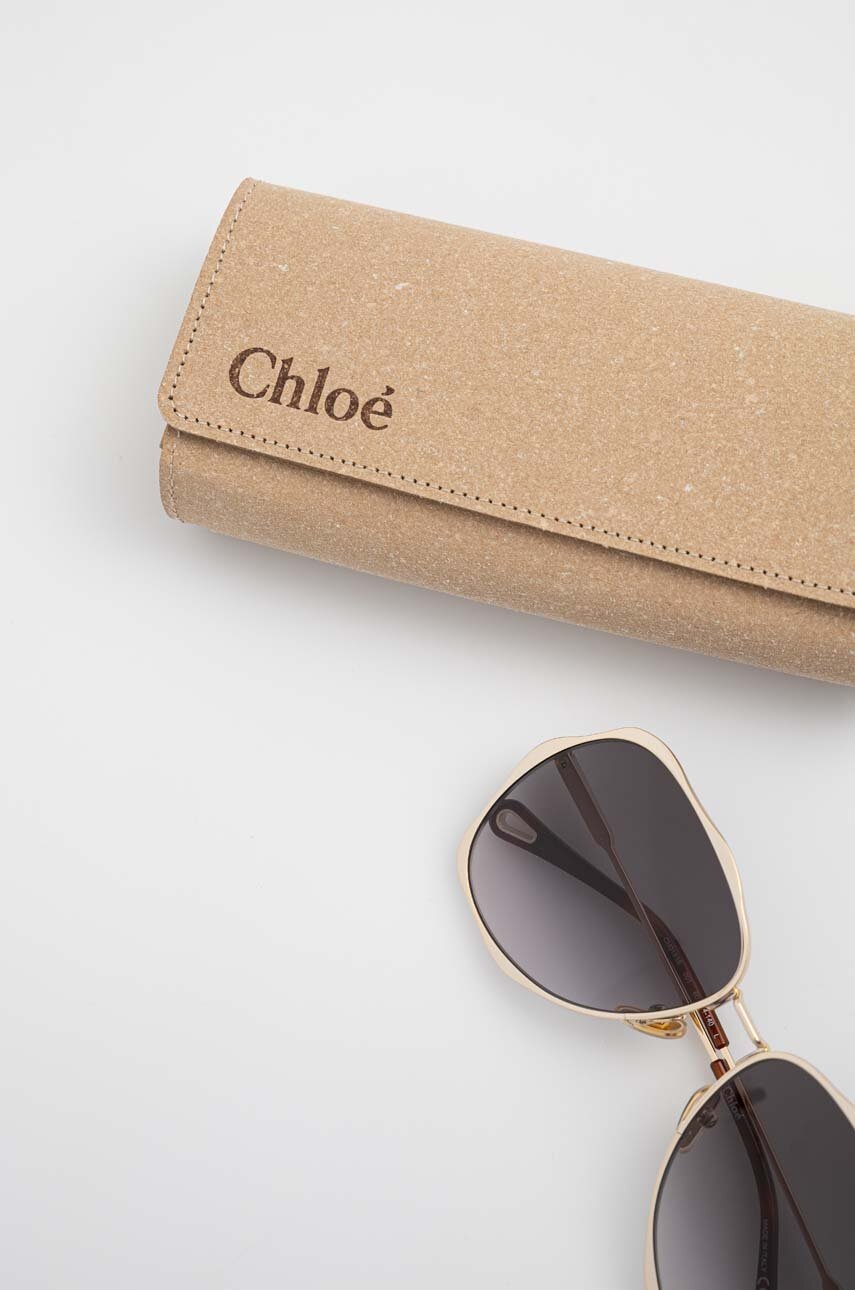 Γυαλιά ηλίου Chloé CH0183S χρώμα: χρυσαφί