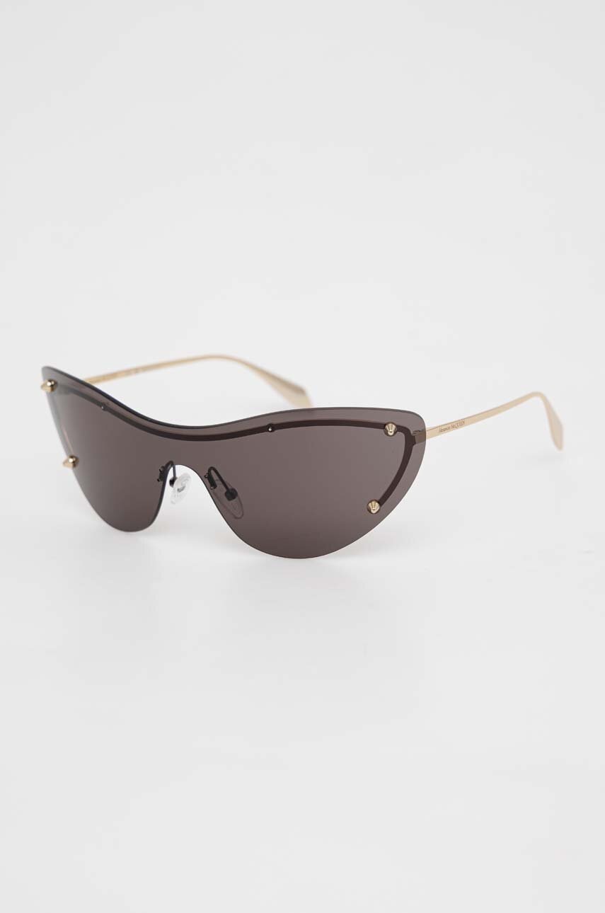 Γυαλιά ηλίου Alexander McQueen AM0413S χρώμα: χρυσαφί φωτογραφία