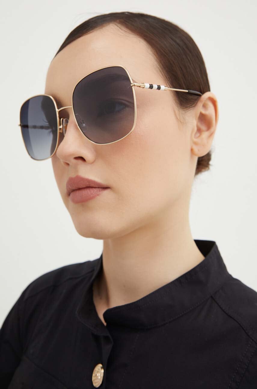Carolina Herrera ochelari de soare femei, culoarea auriu Carolina Herrera ochelari de soare femei, culoarea auriu