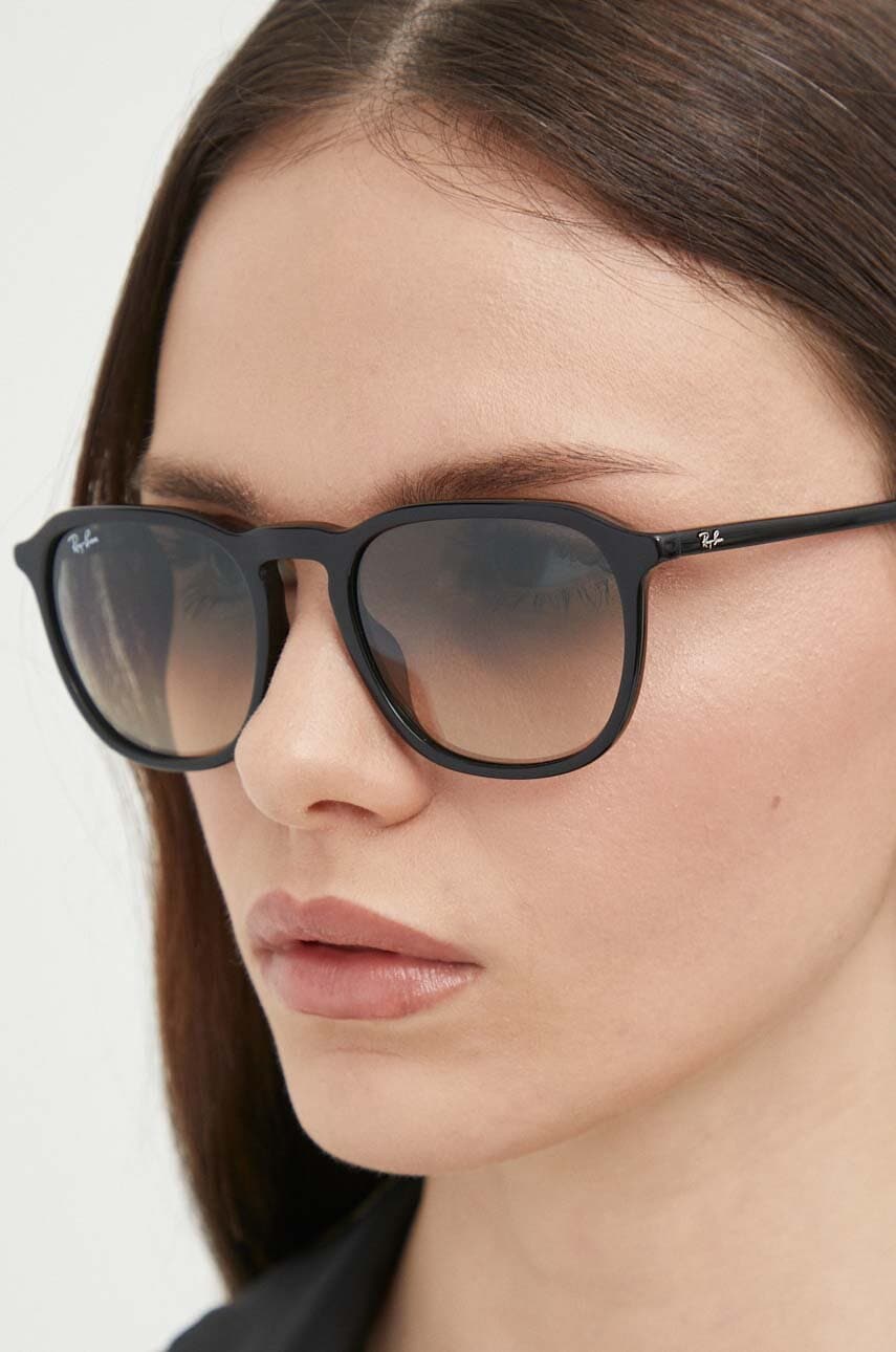 Ray-Ban ochelari de soare femei, culoarea negru Ray-Ban ochelari de soare femei, culoarea negru