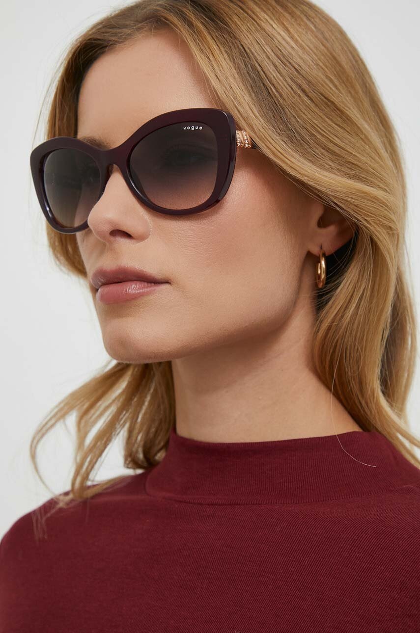VOGUE ochelari de soare 0VO5515SB femei, culoarea violet